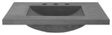 Palomar Vanity Top and Integral Sink, Slate, 30", 8" Widespread Cutout