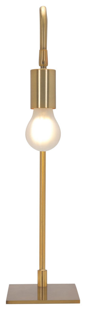 Table Lamp, Steel Metal, Brass, Gold, Kitchen Lounge Bistro Lobby Hospitality