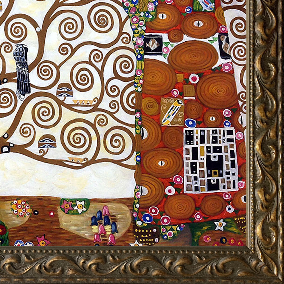 The Tree of Life, Stoclet Frieze, 1909, Elegant Gold Frame 24"x36"
