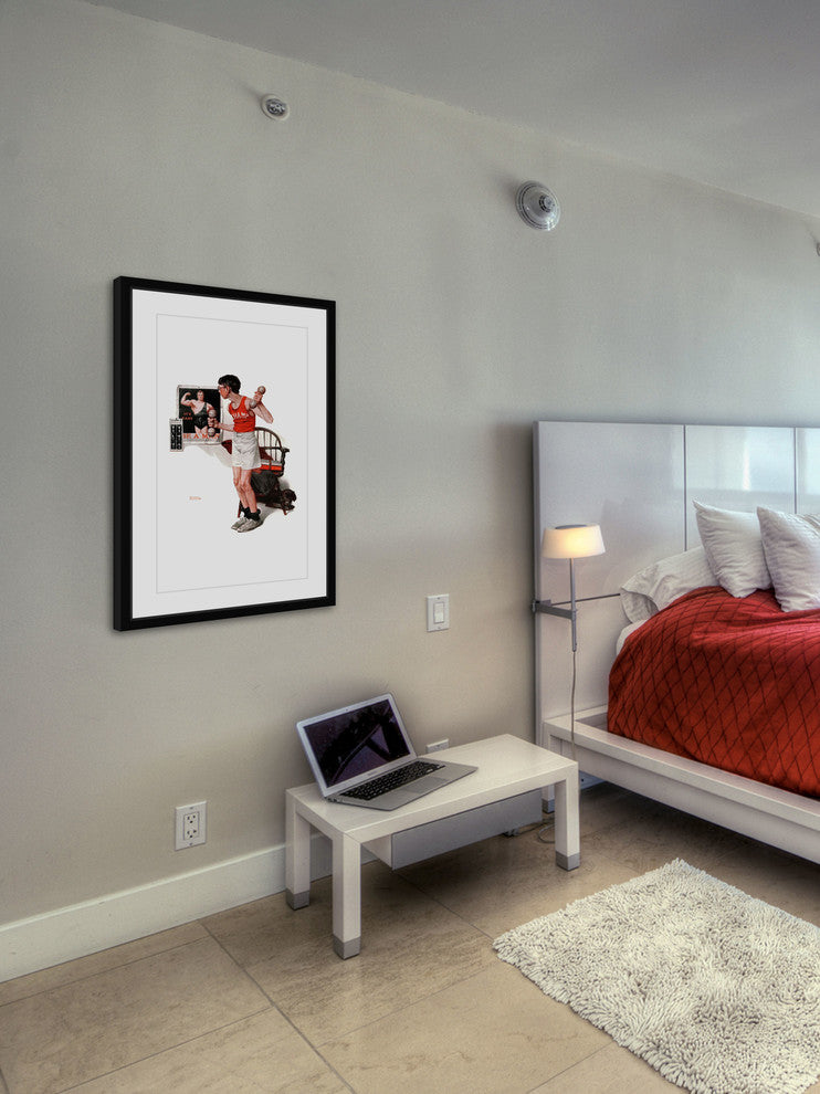 "Champ" Framed Art Print by Norman Rockwell