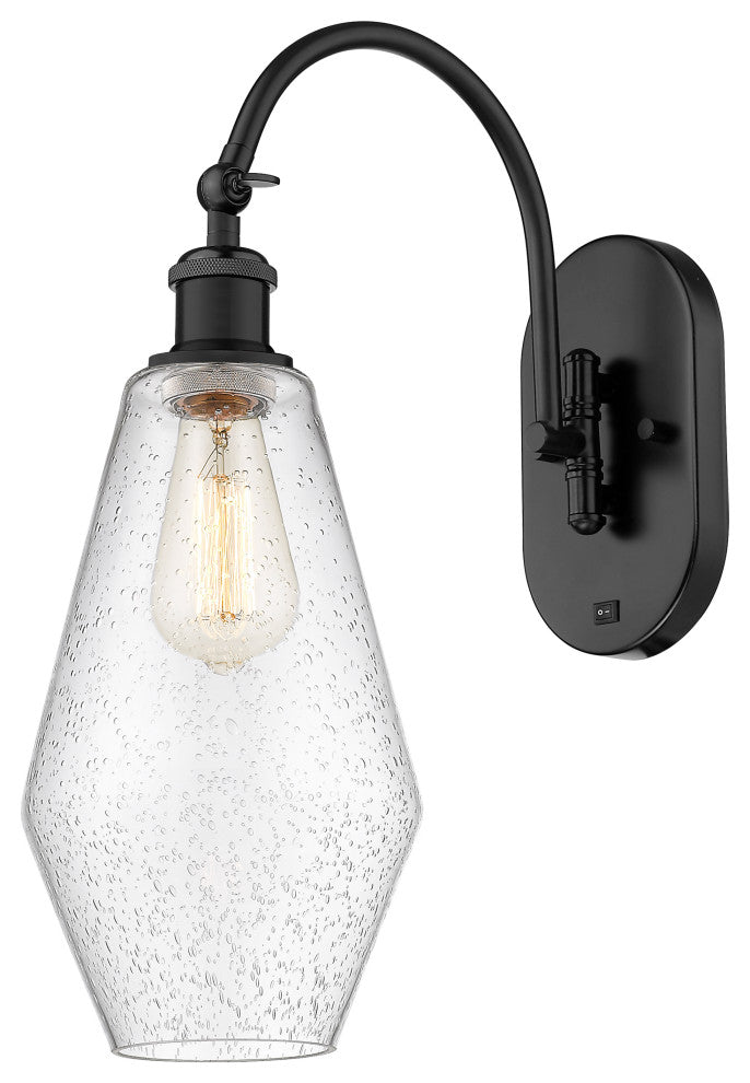 Innovations 518-1W-BK-G654-7 1-Light Sconce, Matte Black