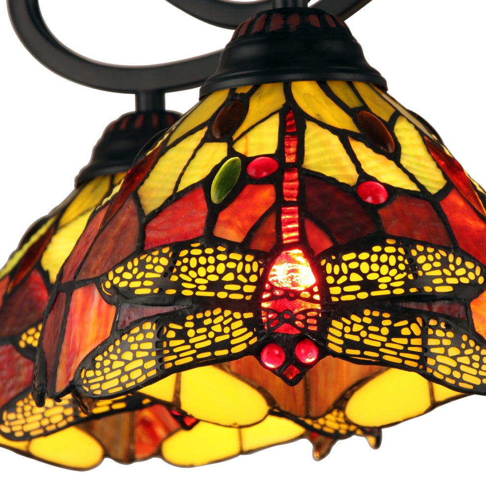 CHLOE Lighting CH3T471RD27-DD5 EMPRESS Dragonfly Bronze 5 LightLarge Chandelier