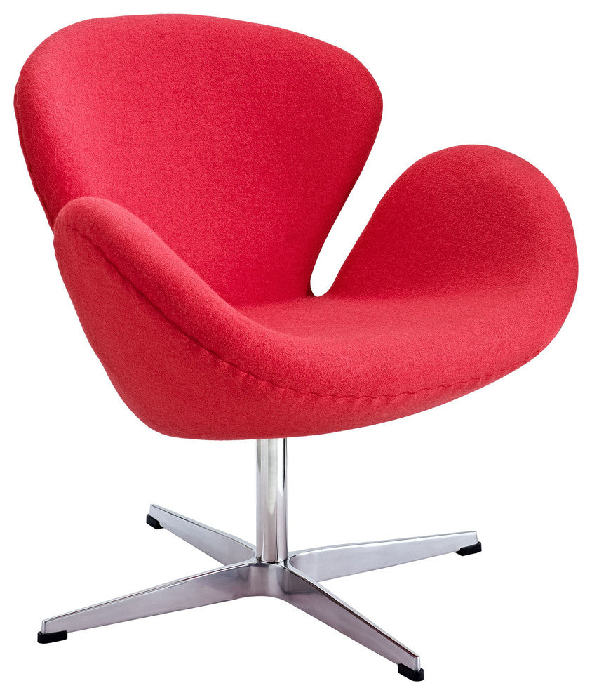 Modern Contemporary Living Room Lounge Chair Red