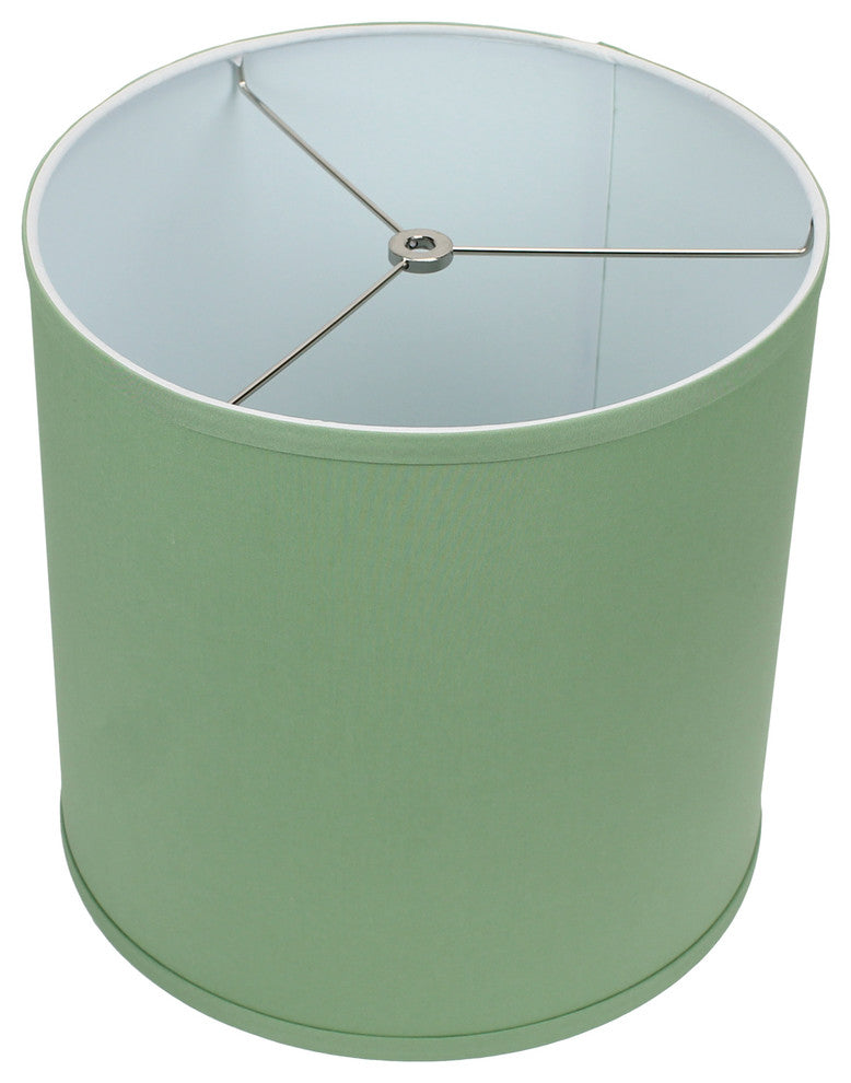 FenchelShades Drum Lampshade 12"x12"x12", Linen Celadon