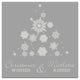 Snowflake Christmas Tree 16x16 Canvas Wall Art