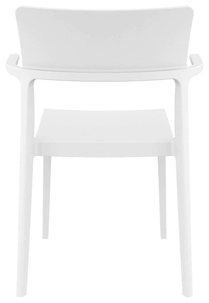 Plus Arm Chair, White, Set of 2