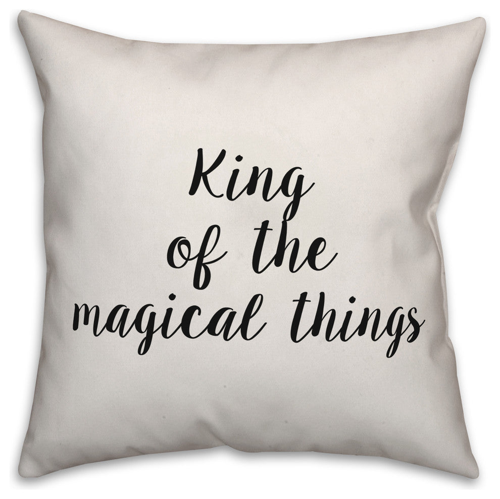 King Of the Magical Things, Throw Pillow, 16"x16"
