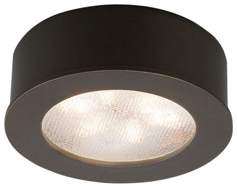 WAC Lighting LED Button Light, Dark Bronze, Round, 3000k Soft White