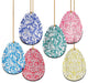 Easter Eggs, Set Of 6 Ornaments
