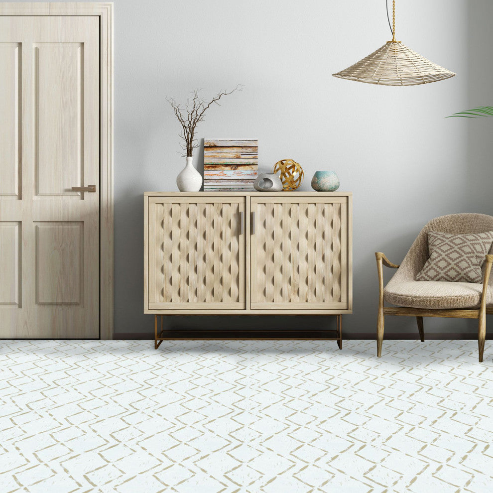 Achim Home Furnishing Retro 12" x 12" Self Adhesive Floor Tiles Diamond 20 Tile