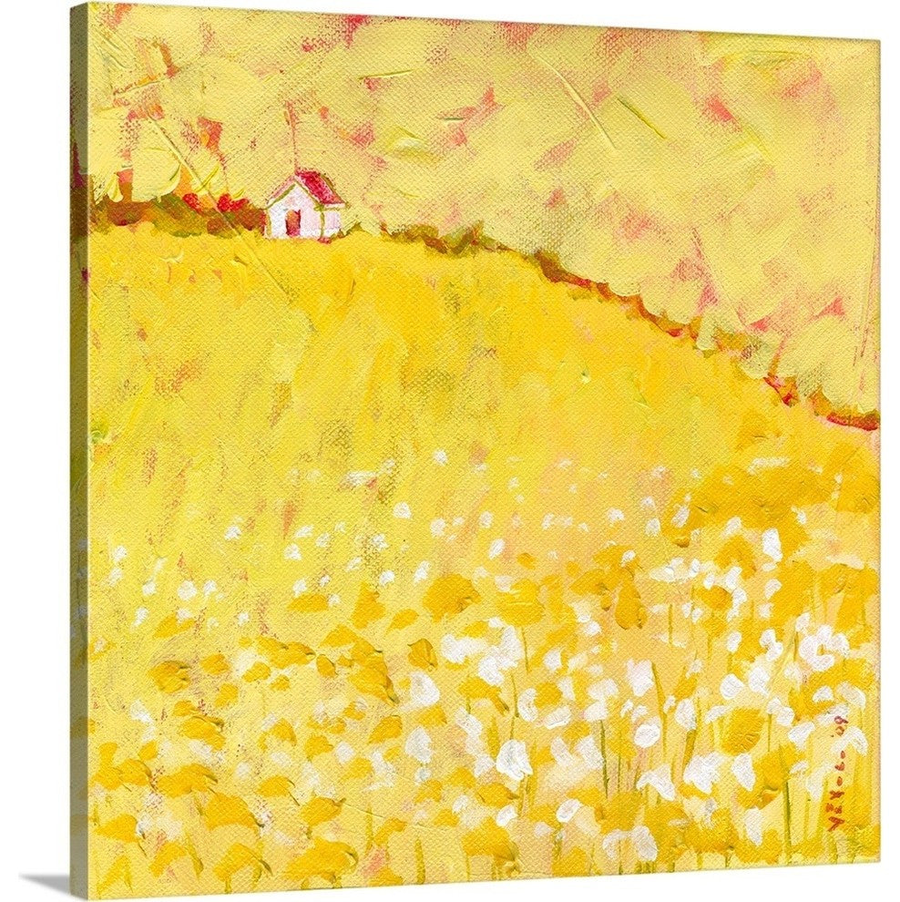Little House on a Hill Wrapped Canvas Art Print, 30"x30"x1.5"