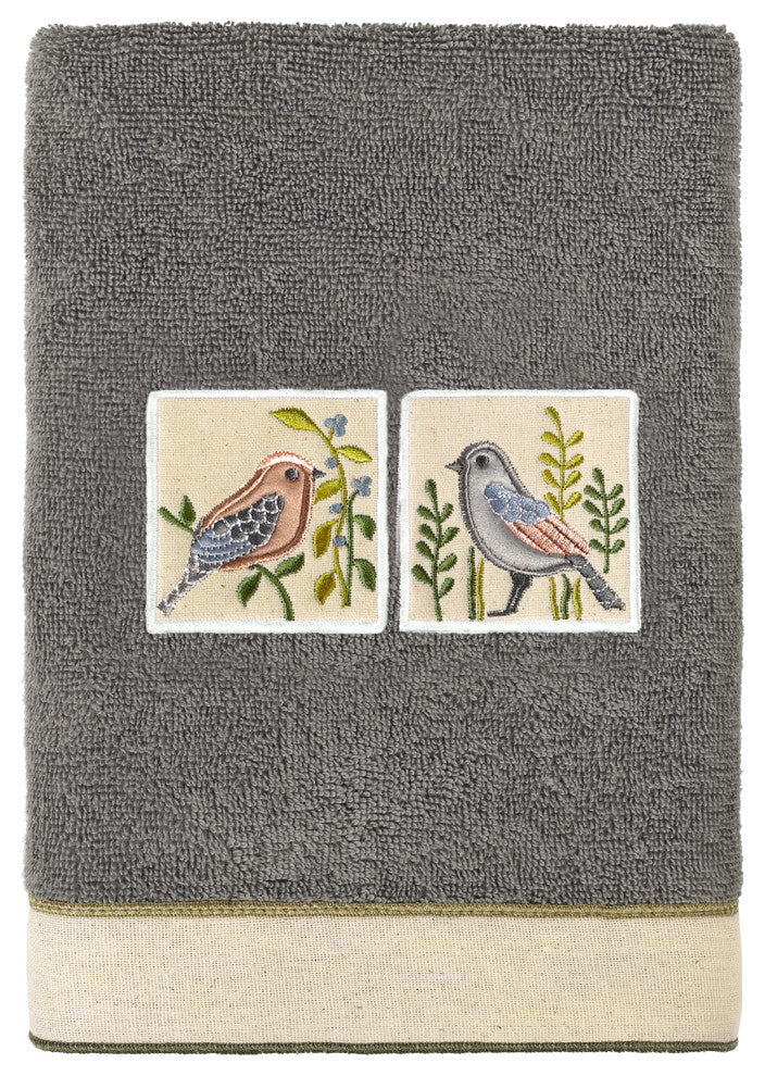 Linum Home Textiles 100% Turkish Cotton BELINDA 4PC Embellished Towel Set