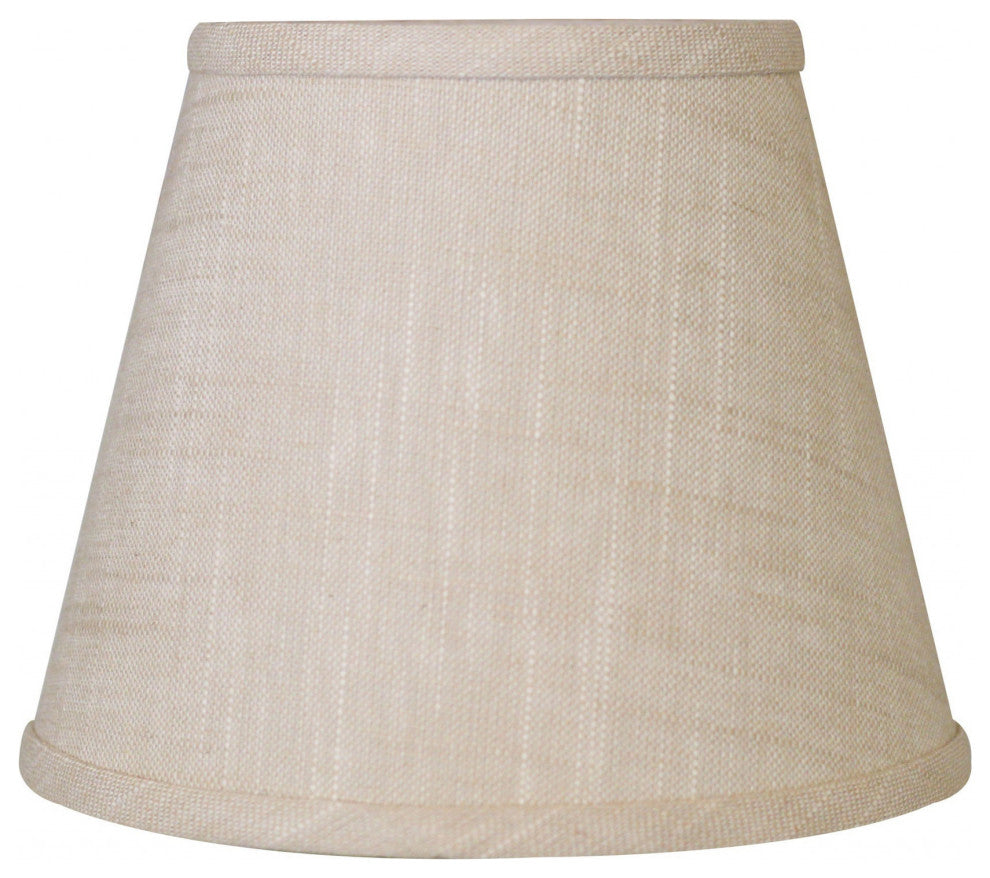 8" Light Wheat Hardback Empire Linen Lampshade