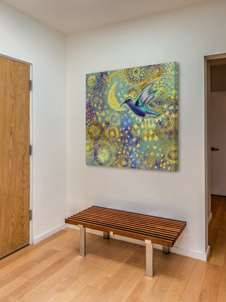 "Hummingbird 2" Painting Print on Canvas