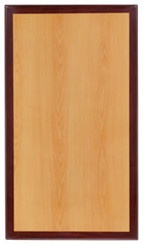 30''x48'' 2-Tone High-Gloss Cherry/Mahogany Resin Table Top