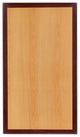 30''x48'' 2-Tone High-Gloss Cherry/Mahogany Resin Table Top