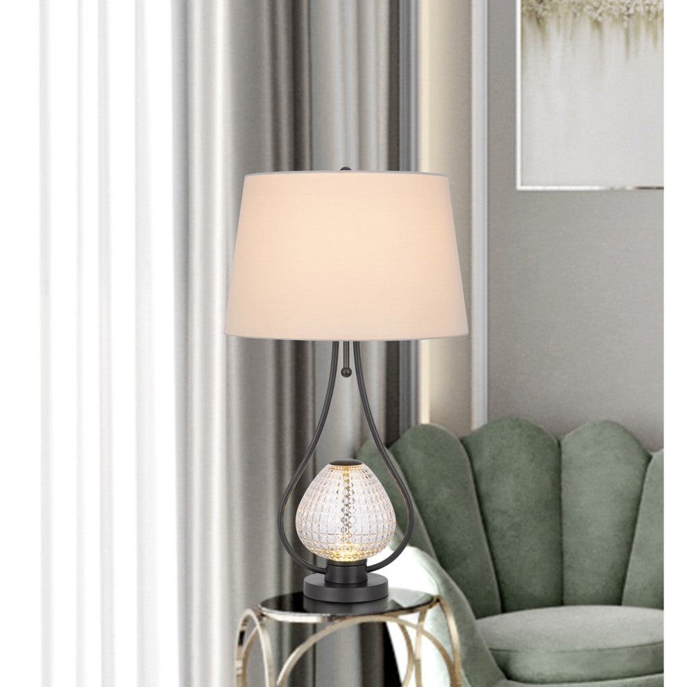 Forssa 30" Height Charcoal Black Metal Table Lamp