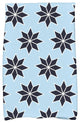 Christmas Stars 2 Decorative Holiday Geometric Print Hand Towel, Light Blue
