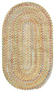 Capel Ocracoke Amber 0425_725 Braided Rugs - 5' X 8' Oval