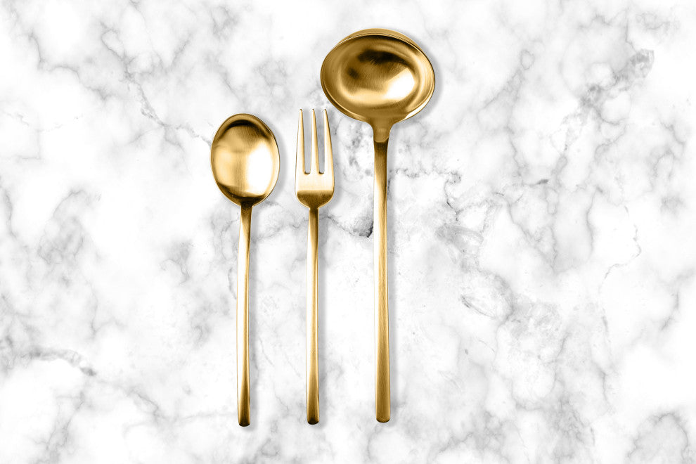 Due Serving Set, Ice Gold, 3 Pcs.
