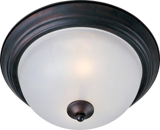 Maxim 5840 Essentials 11"W 1 Light Ceiling Light - Oil Rubbed Bronze / Frosted