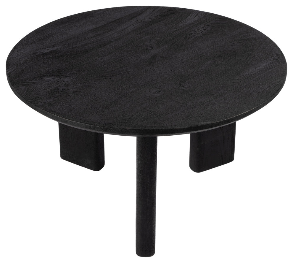 Jenni 30 in. W Round Wood Coffee Table