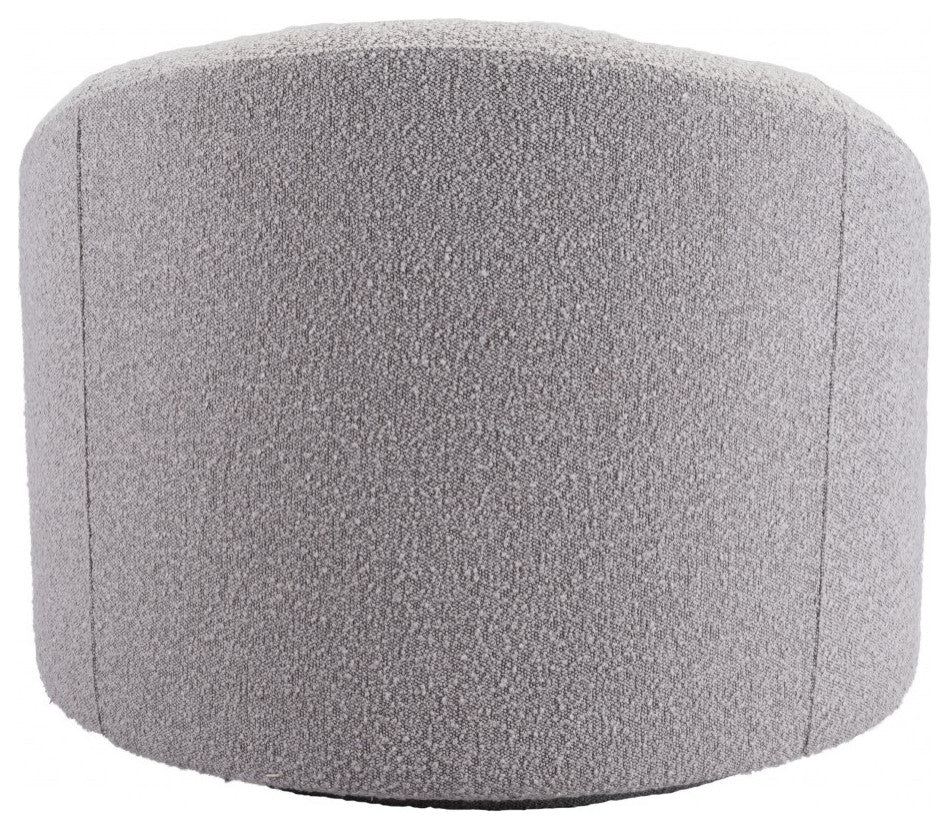 Light Gray Plush Accent Chair