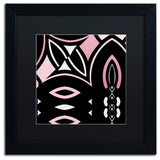 Color Bakery 'Daring Deco IV' Art, Black Frame, Black Matte, 16"x16"