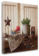 "Live Well - Laugh Much" By Shawnda Eva, Giclee Print on Gallery Wrap Canvas