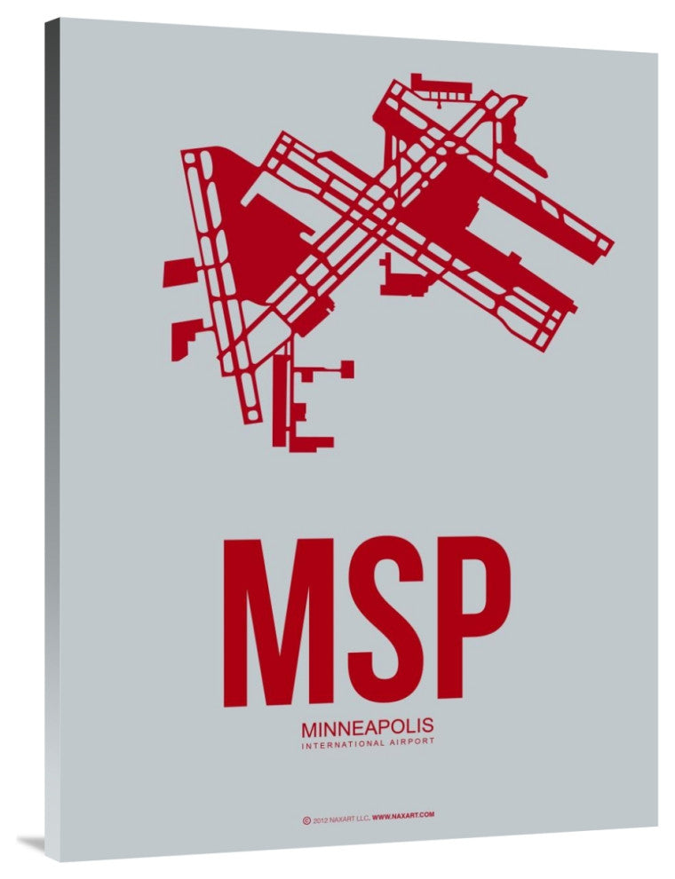 "MSP Minneapolis Poster 3" Fine Art Print