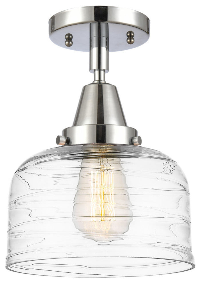 Innovations 447-1C-SN-G713-LED 1-Light Flush Mount, Polished Chrome