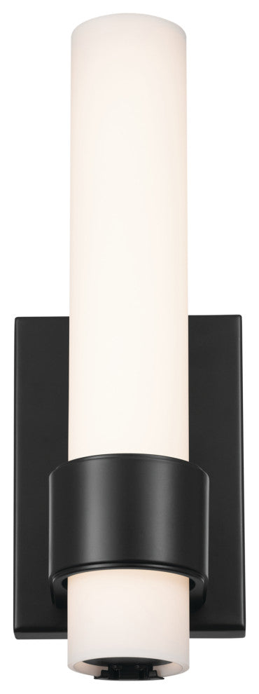 Izza 13.25" 1 Light LED Wall Sconce, Matte Black