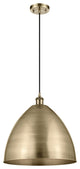 Ballston Dome Mini Pendant, Antique Brass