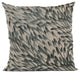 Plutus Green Black Bird Feather Animal Luxury Throw Pillow, 26"x26"