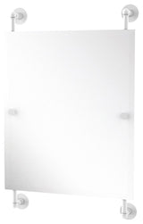 Prestige Skyline Rectangular Frameless Rail Mounted Mirror, Matte White