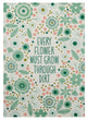 Stitchy Floral Kitchen Towel
