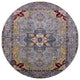 Ahgly Company Indoor Round Mid-Century Modern Area Rugs, 4' Round
