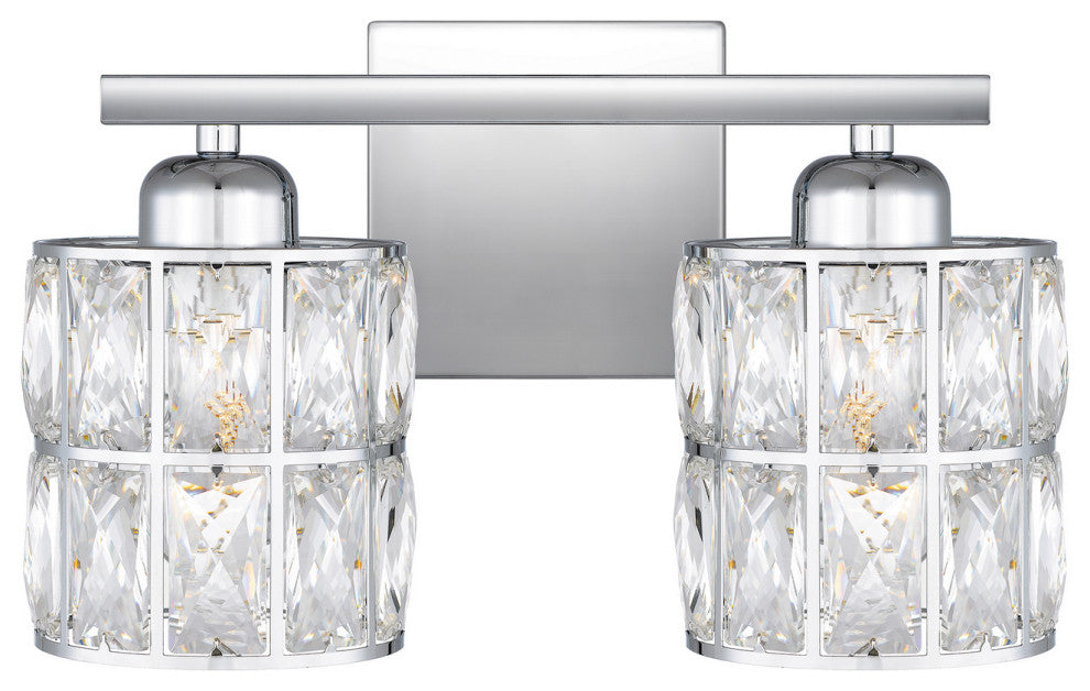 Gibson Two Light Bath, Polished Chrome