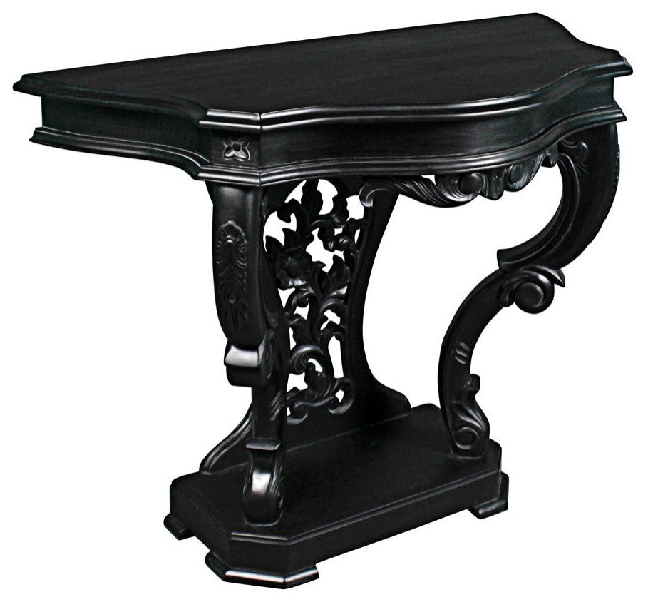 Design Toscano Black Val De Loire Console Table