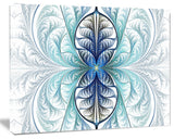 Light Blue Stained Glass Texture, Abstract Canvas Art Print, 20x12