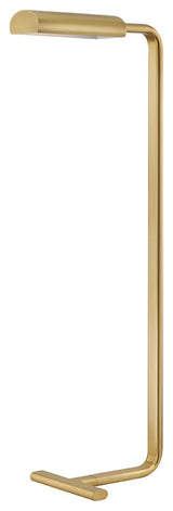 Renwick 1 Light Floor Lamp, Aged Brass Finish