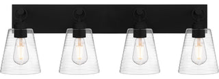 Quoizel DAC8633 Dacosta 4 Light 33"W Bathroom Vanity Light - Earth Black