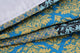 Tache Damask Turquoise Reversible Patchwork Bedspread Quilt Set, Queen