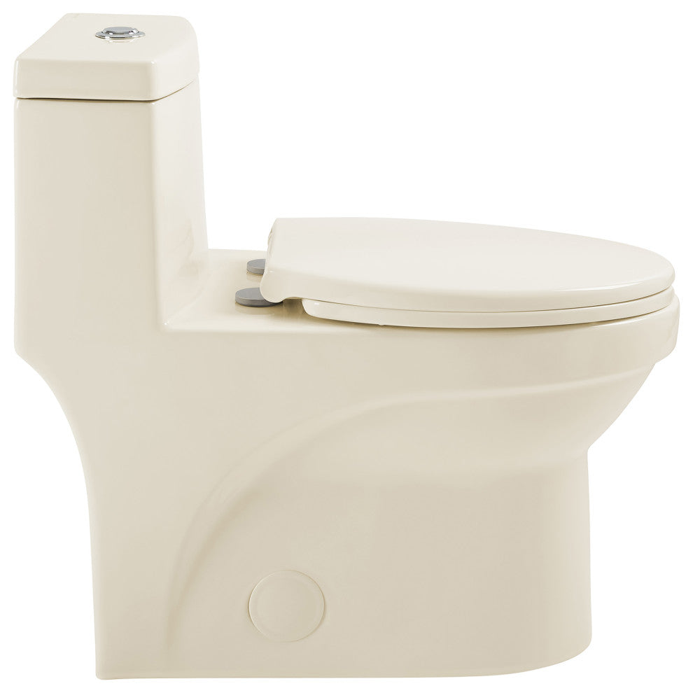 Virage One Piece Elongated Dual Flush Toilet 0.8/1.28 gpf, Bisque