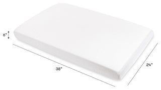 Mini Crib Sheet, GOTS Certified Organic Muslin Cotton, White