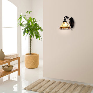 Belle Mission 1- Light Blackish Bronze Wall Sconce 7" Shade