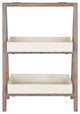 Safavieh Nerri Patio Shelf, Dark Walnut/Beige