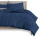 Bare Home 5-Piece Twin Bed-in-a-Bag, Dark Blue, Light Gray