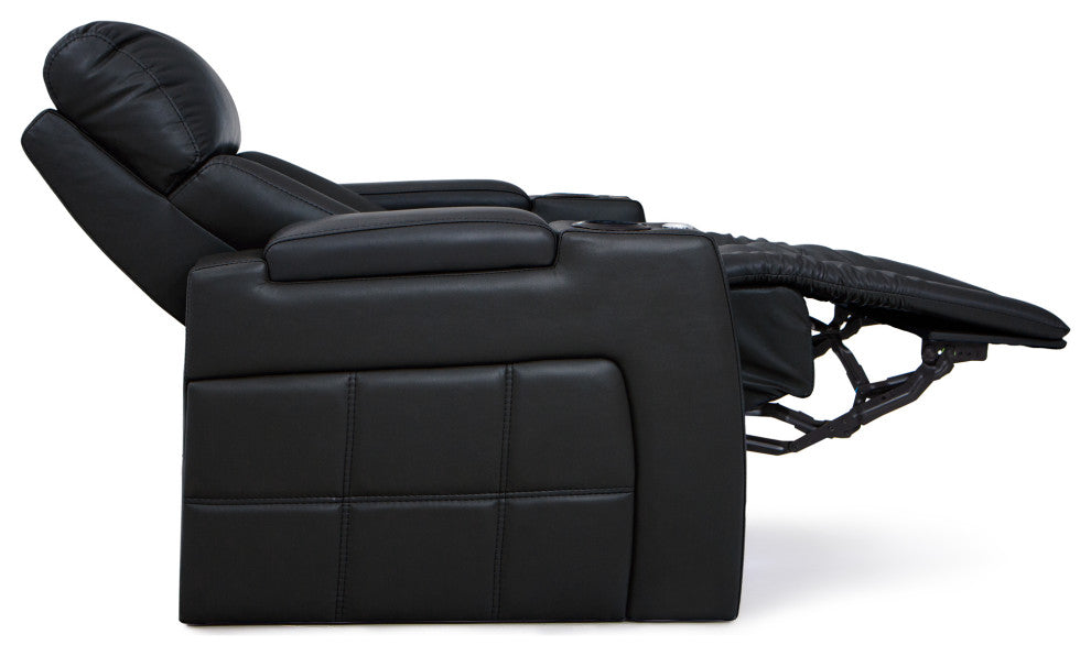 Seatcraft Summit Home Theater Seating, Black, Row of 3