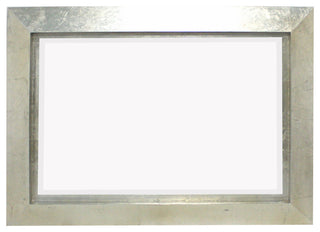 Contemporary Rectangular Silver Cosmetic Mirror